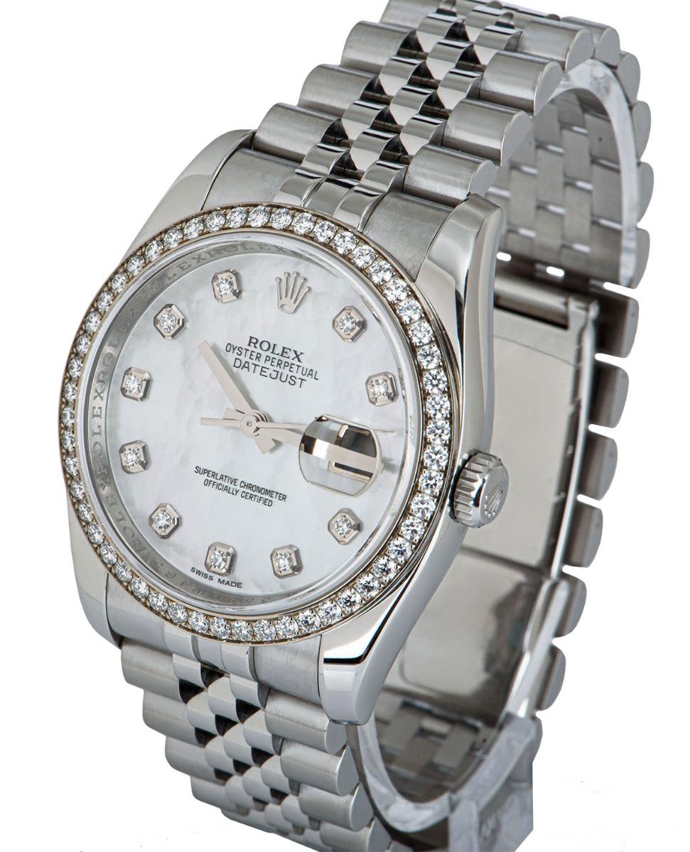 Round Cut Rolex Datejust Diamond Set 116244 Watch