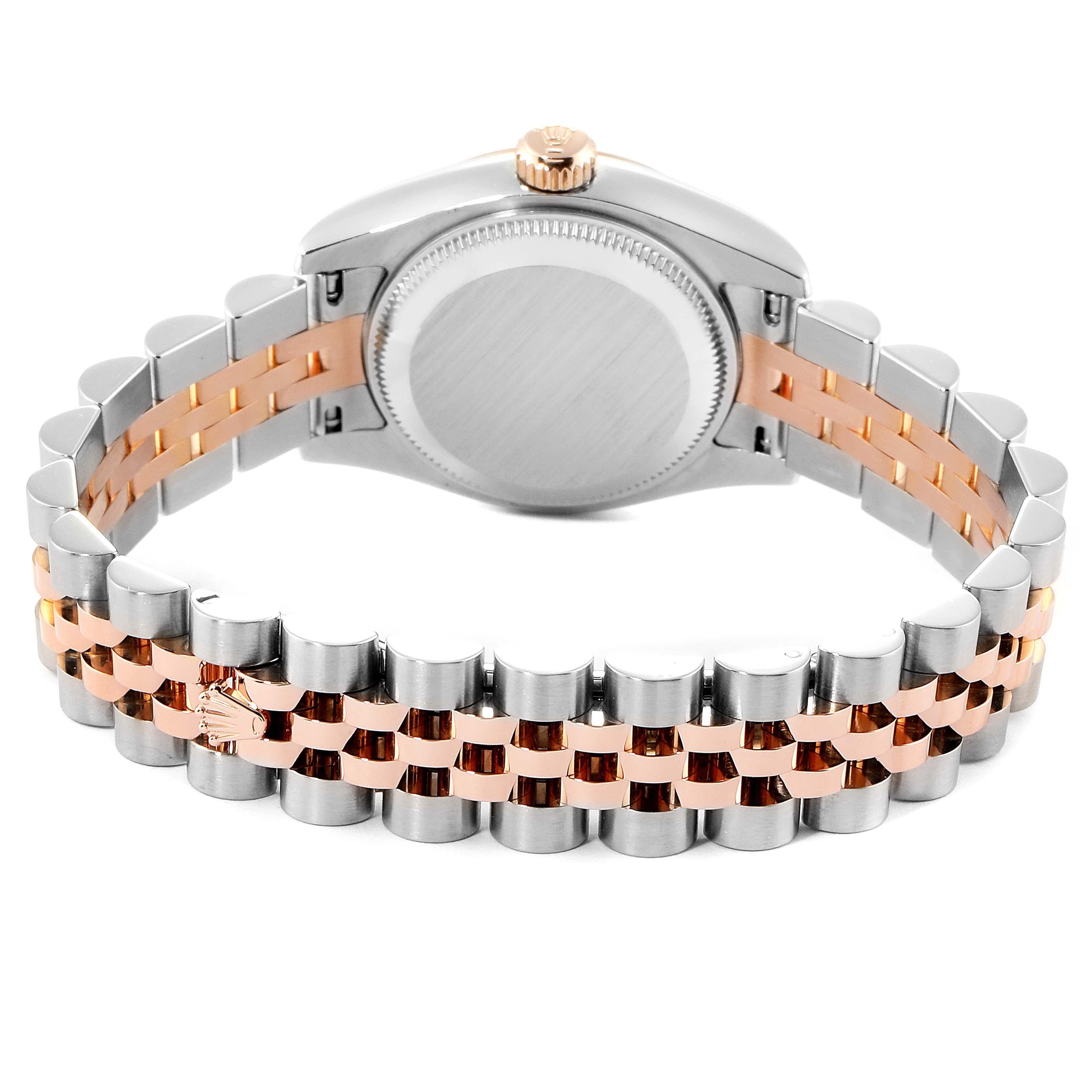Rolex Datejust EveRose Gold Steel Diamond Ladies Watch 179171 5