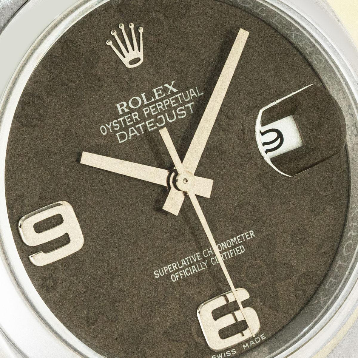 Rolex Datejust, cadran floral 116200 Pour hommes en vente
