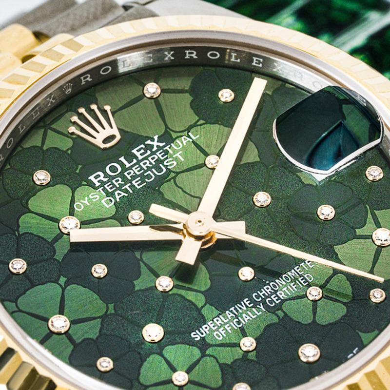 Rolex Datejust Floral Diamond Dial 278273 1