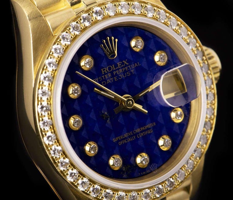 rolex datejust lapis lazuli