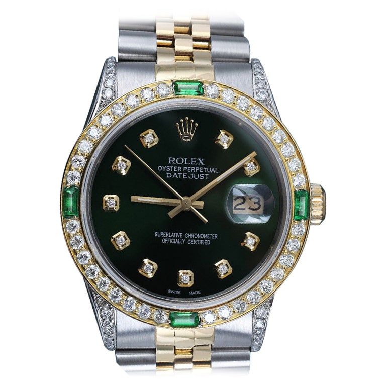 Emerald Green Rolex Watch For Sale on 1stDibs rolex emerald