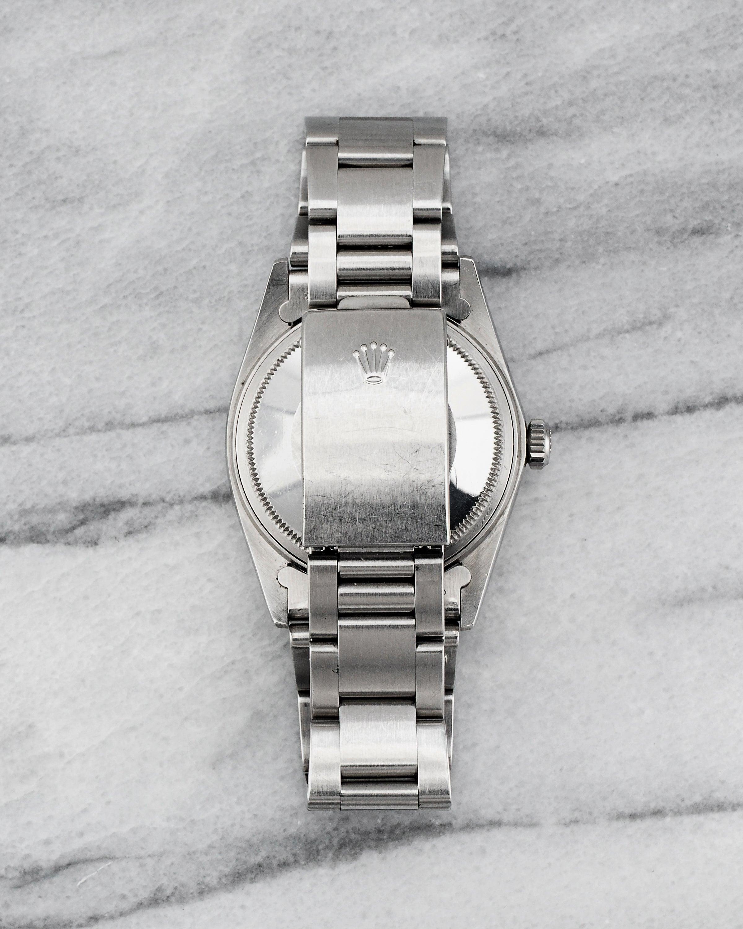 Rolex Datejust Grey Tapestry Watch in oro bianco, anni '80 In condizioni buone in vendita a New York, NY