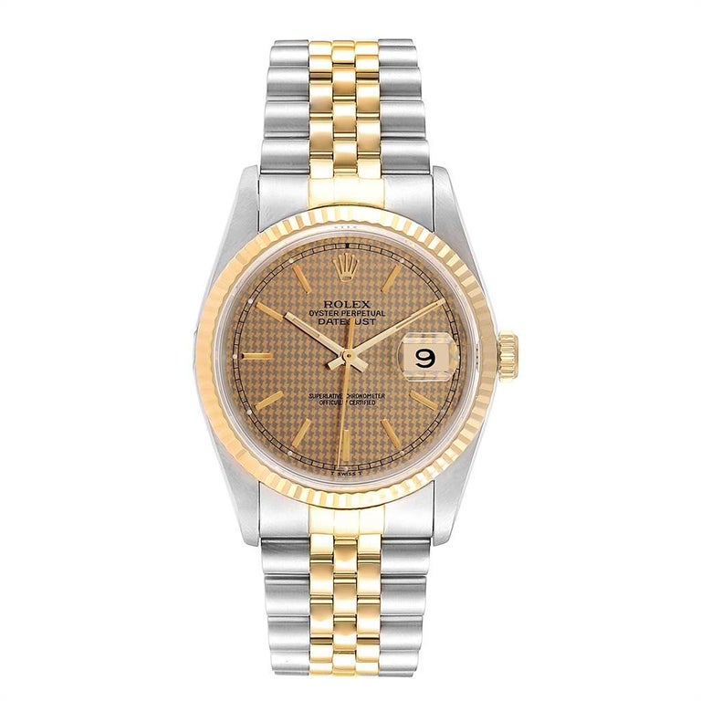 rolex houndstooth dial