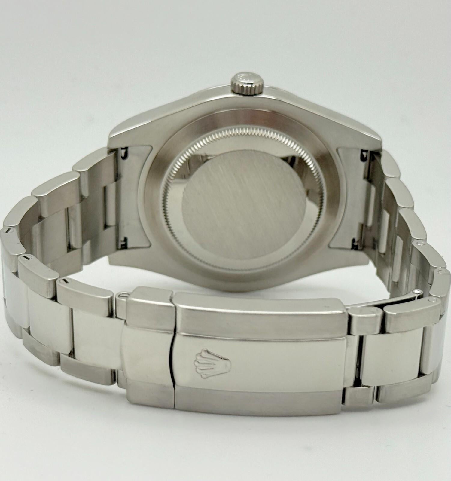 Rolex Datejust II 116300 41mm Quadrante Nero Acciaio Inox Scatola 2013 in vendita 5
