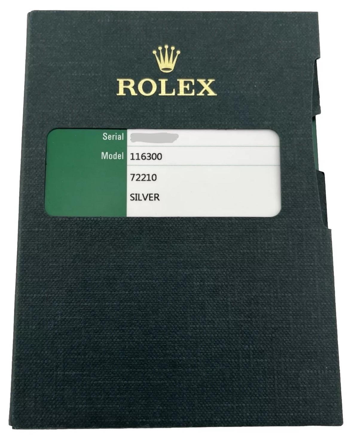 Rolex Datejust II 116300 4.50ct Diamonds Bezel White MOP Dial Stainless Steel For Sale 10