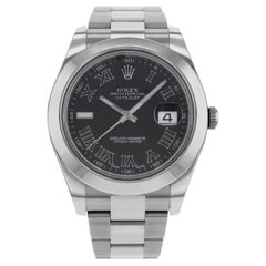 Rolex Datejust II 116300 Bkrio Stainless Steel Automatic Men's Watch