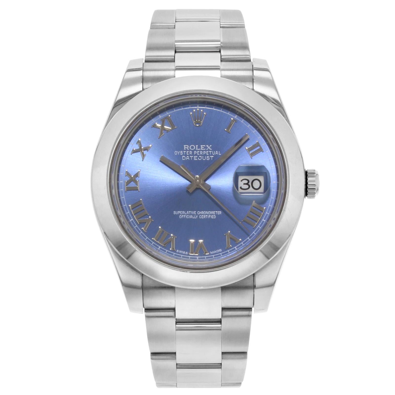rolex datejust 2 blue