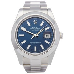 Used Rolex Datejust II 116300 Men Stainless Steel Watch