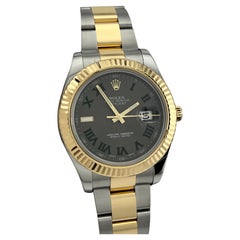 Rolex Datejust II 116333 41mm Slate Wimbledon 18K Yellow Gold Stainless Steel