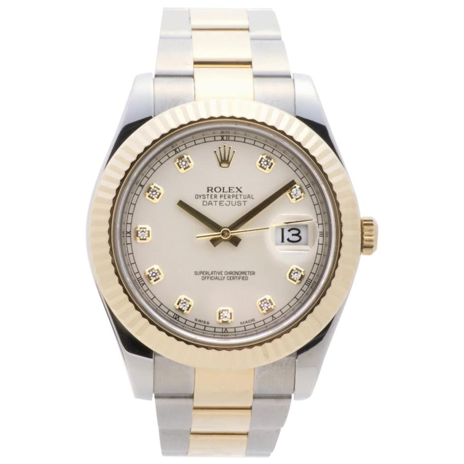 Rolex Datejust II 116333, Beige Dial, Certified and Warranty For Sale