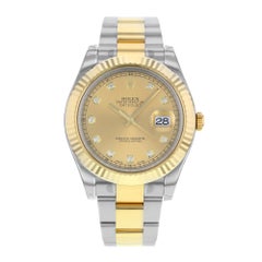 Rolex Datejust II 116333 Chdo 18 Karat Yellow Steel Automatic Men's Watch