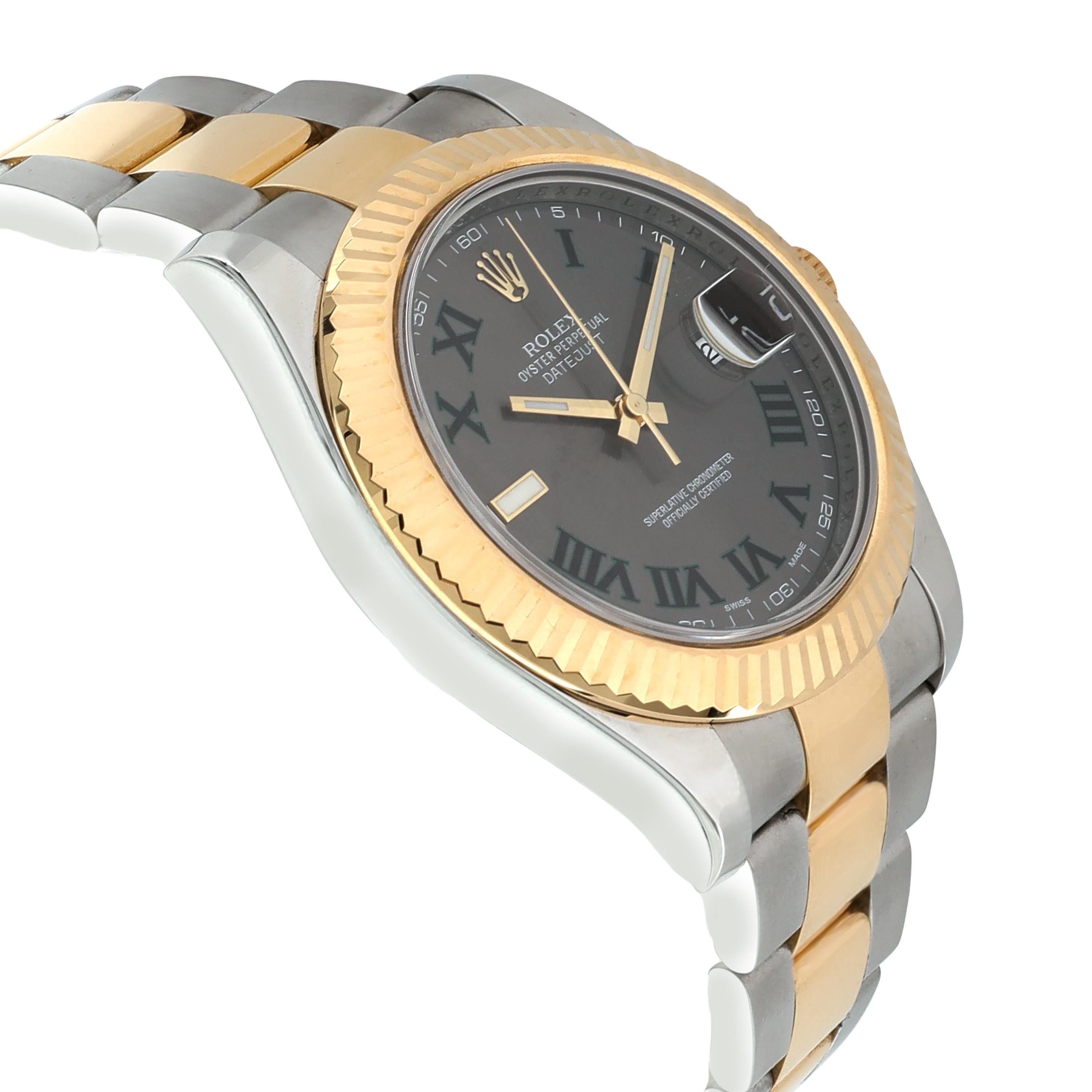 Rolex Datejust II 116333 Men's Watch in 18 Karat Stainless Steel / Yellow Gold In Excellent Condition In New York, NY