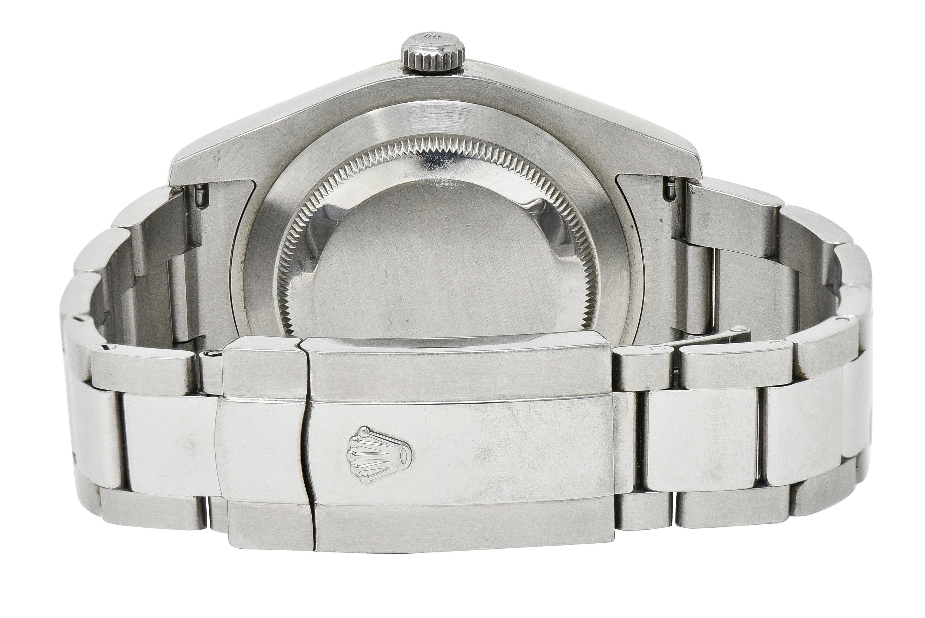 Rolex Datejust II 116334 41mm Automatic 18 Karat White Gold Steel Watch For Sale 4