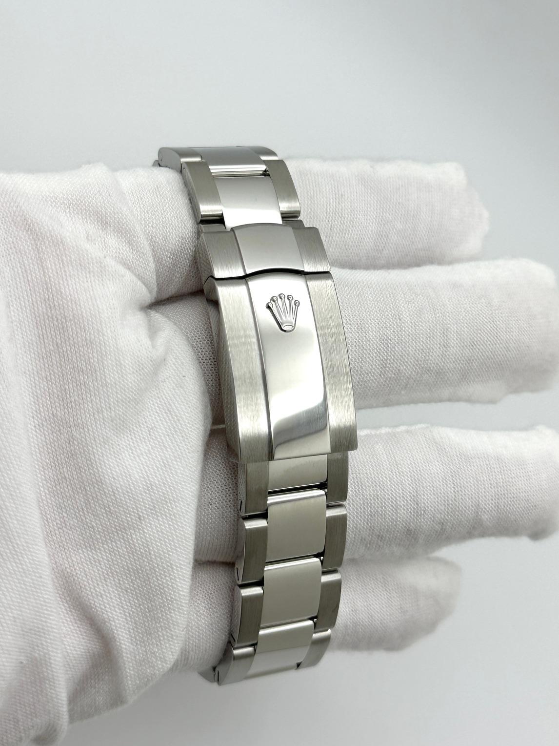 Rolex Datejust II 116334 41mm Cadran bleu Acier Lunette or 18K Papier 2014 Excellent état à San Diego, CA