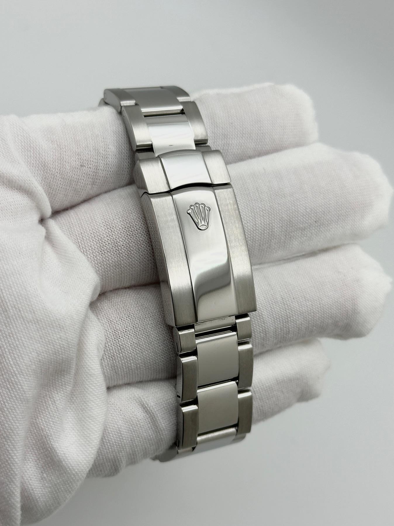 Rolex Datejust II 116334 41mm Silver Arabic Dial Steel 18K White Gold Bezel For Sale 3