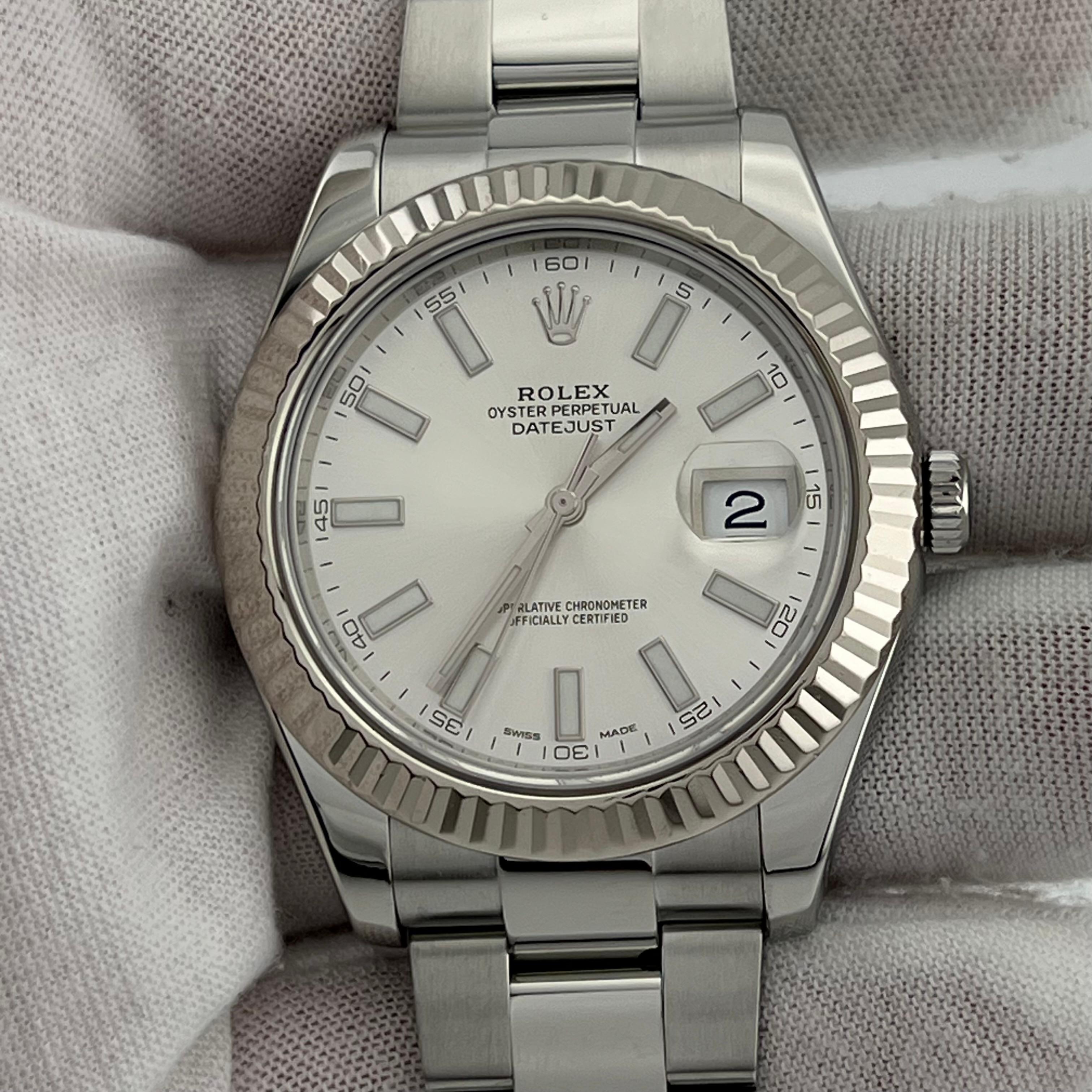 Rolex Datejust II 116334 41mm Silver Dial Stainless Steel Box Paper 8