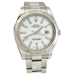 Rolex Datejust II 116334 41mm Esfera Blanca Acero Inoxidable Caja Papel