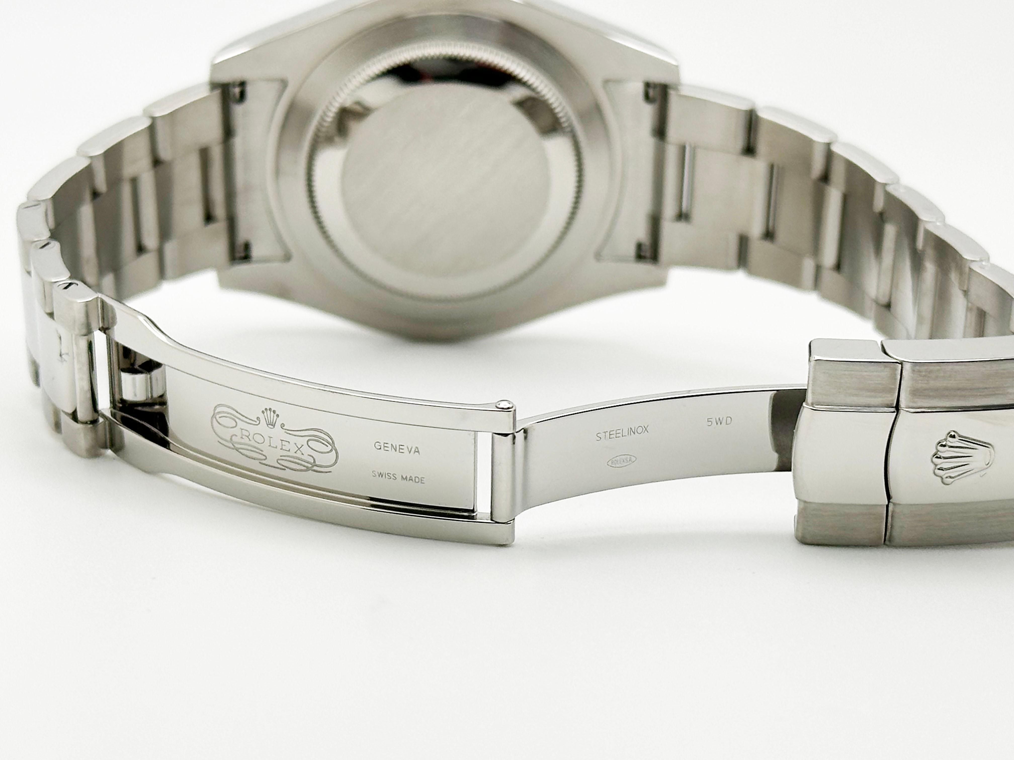 Rolex Datejust II 116334 Silver Diamond Dial Stainless Steel Box Paper 41mm For Sale 3
