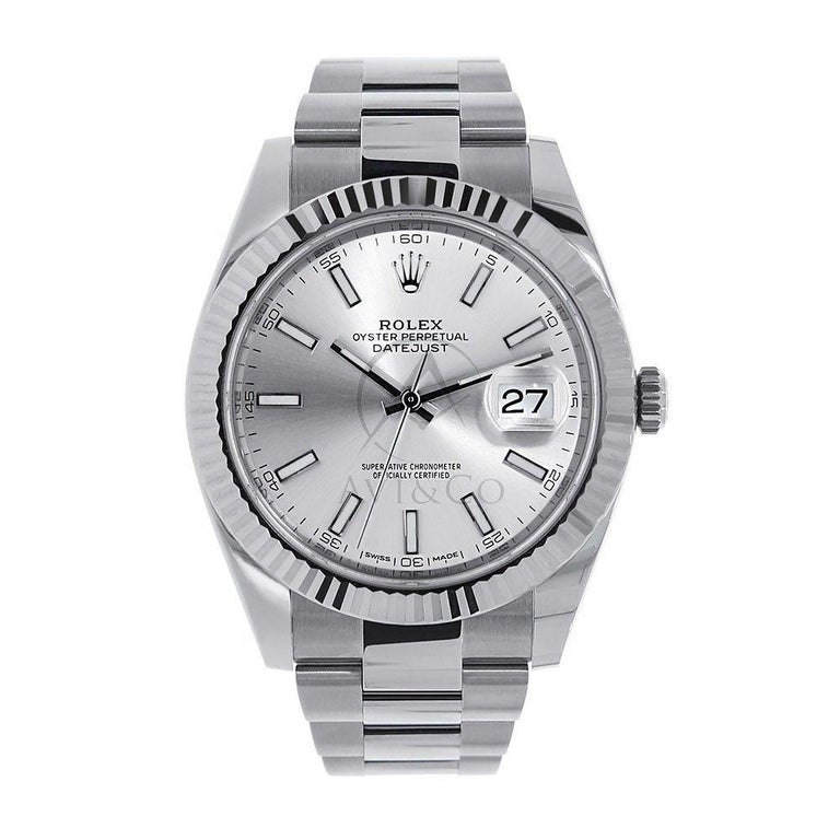 rolex datejust 2 white dial
