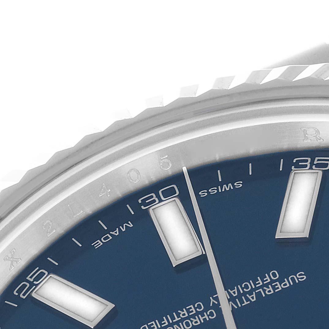 Rolex Datejust II 41 Blaues Zifferblatt Stahl-Weißgold-Herrenuhr 116334 3