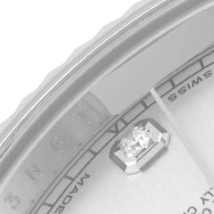 Rolex Datejust II 41 Diamond Dial Steel White Gold Mens Watch 116334 Box Card