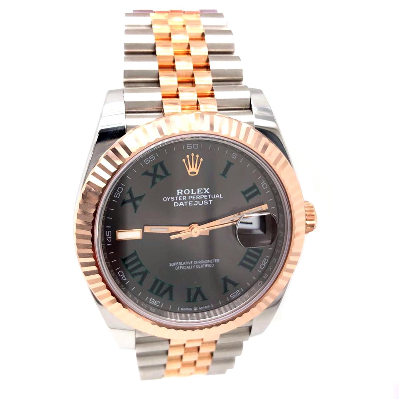 About:
Brand: Rolex
Model: Datejust II
Movement: Automatic
Year of production: 2020
Case Material: Gold/Steel
Bracelet Material: Gold/Steel
Scope of Delivery: Original Box, Original Papers
Gender: Men's watch/Unisex
Movement: