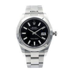 Rolex Datejust II 41 Stainless Steel Black Dial Automatic Men's Watch 116300BKSO