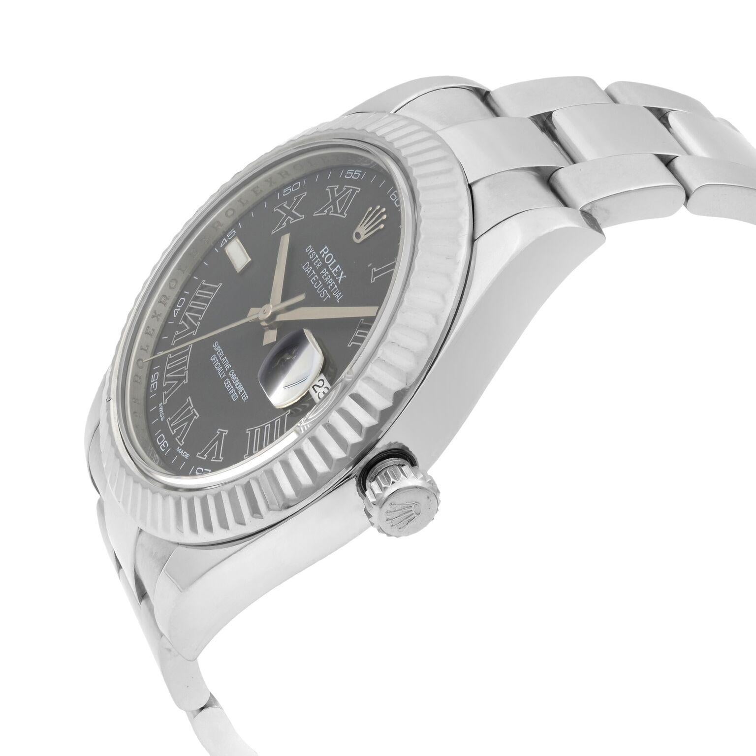 datejust 41 grey dial