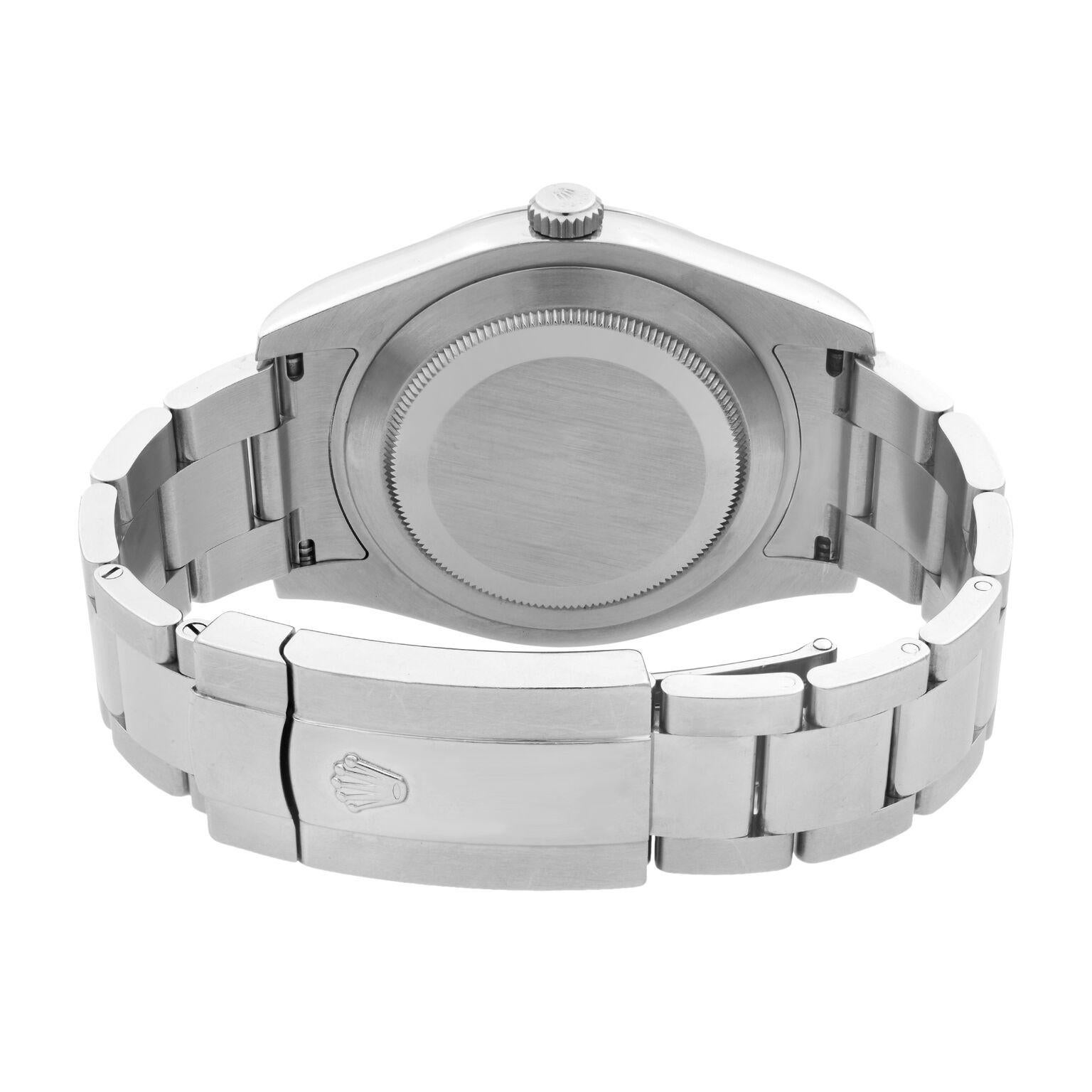 Rolex Datejust II 41 Steel 18K Gold Dark Grey Dial Automatic Men's Watch 116334 In Excellent Condition In New York, NY