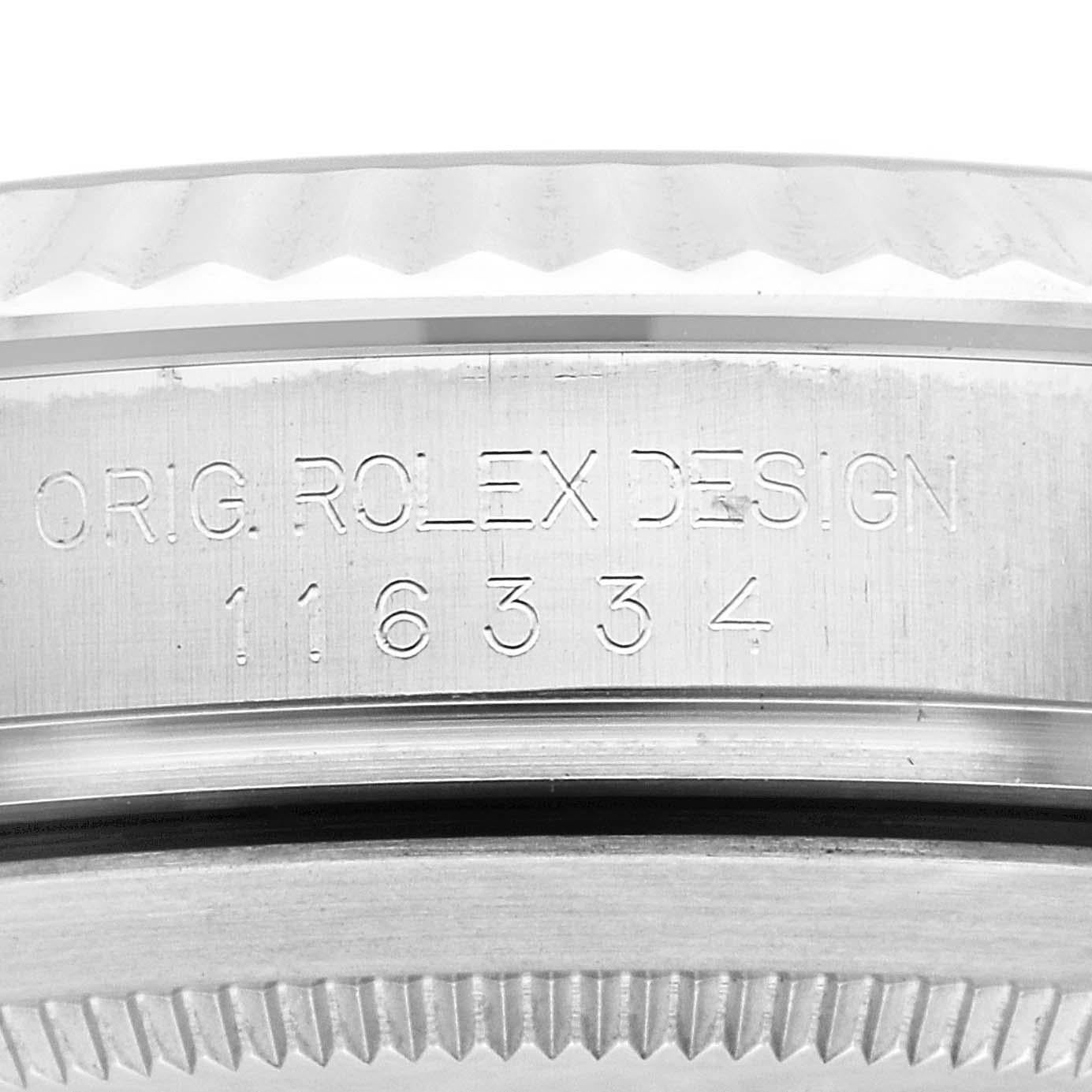 Rolex Datejust II 41 White Gold Steel Mens Watch 116334 4
