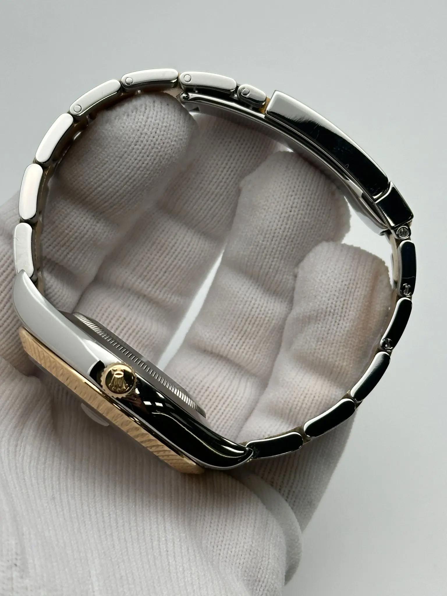 Rolex Datejust II 41MM 116333 Yellow Gold Steel Cream Diamond Dial Watch B&P en venta 4