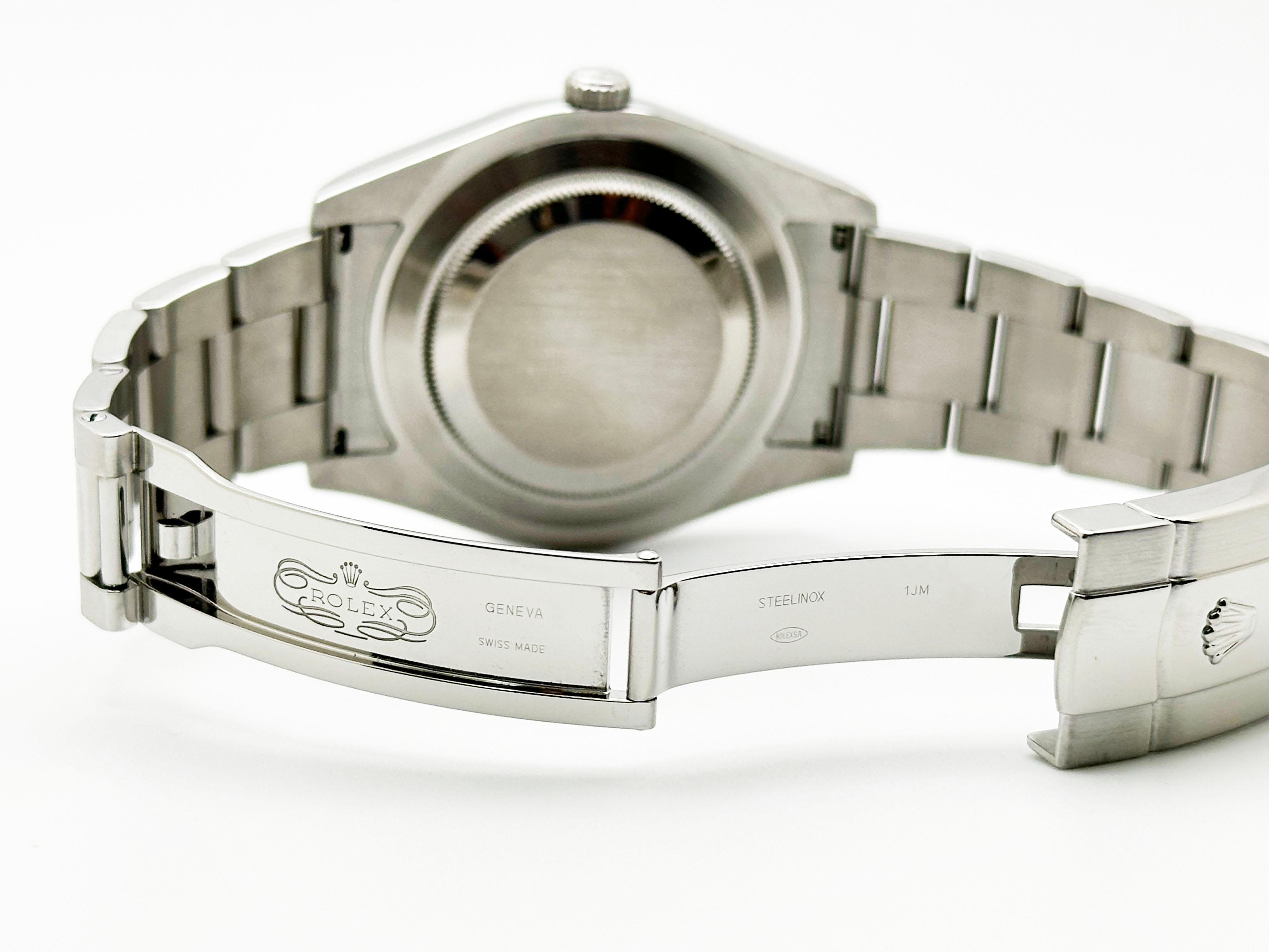 Rolex Datejust II 41mm 116334 Plata Azul Esfera árabe Acero inoxidable Oro de 18 quilates en venta 2