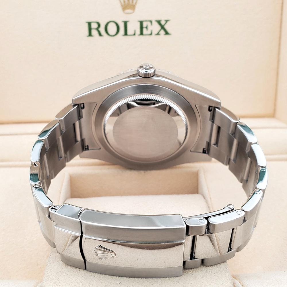 Men's Rolex Datejust II 41mm 6.25ct Diamond Bezel/Rhodium Gray Watch 116300 Box Papers For Sale