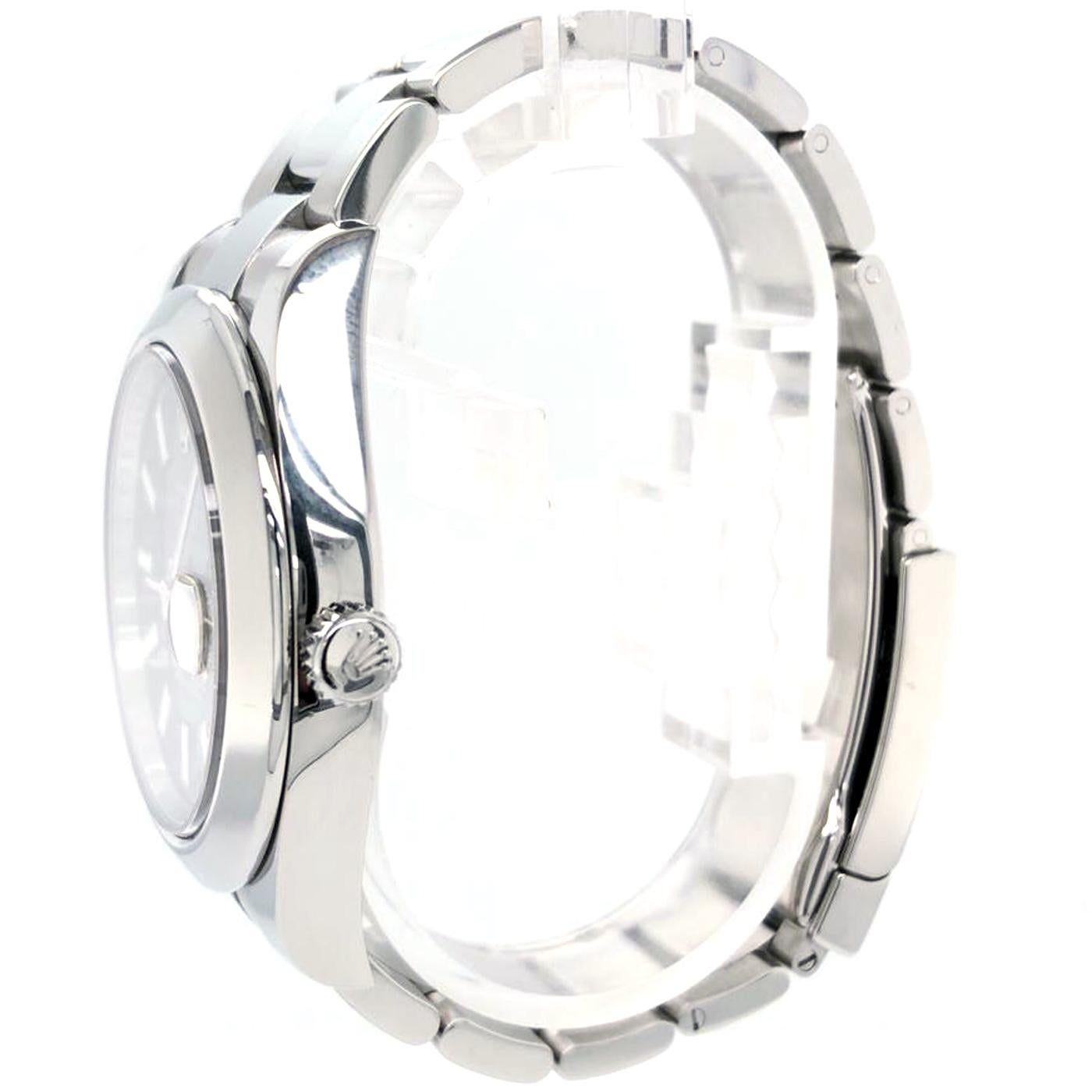 Rolex Datejust II Black Dial Oyster Bracelet Stainless Steel Men's 116300 2