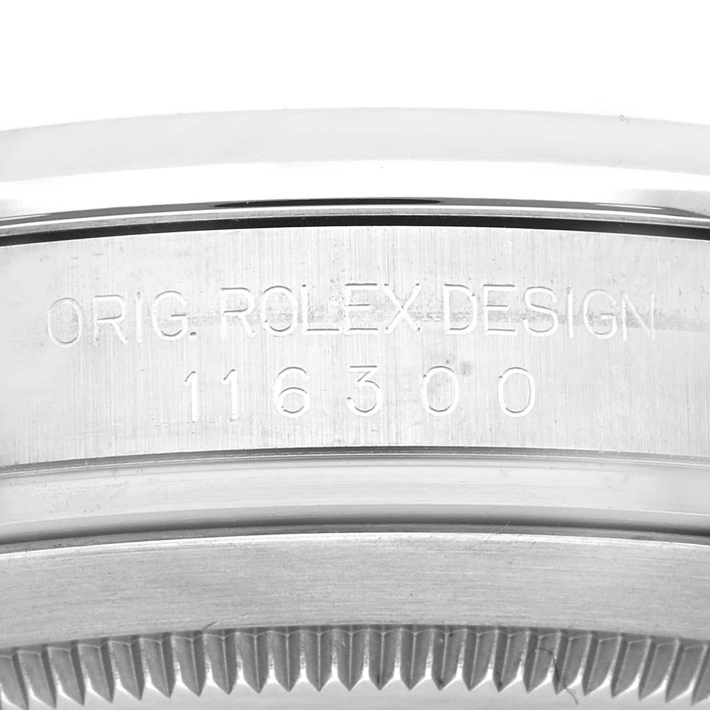 Rolex Datejust II 41mm Black Dial Steel Mens Watch 116300 5