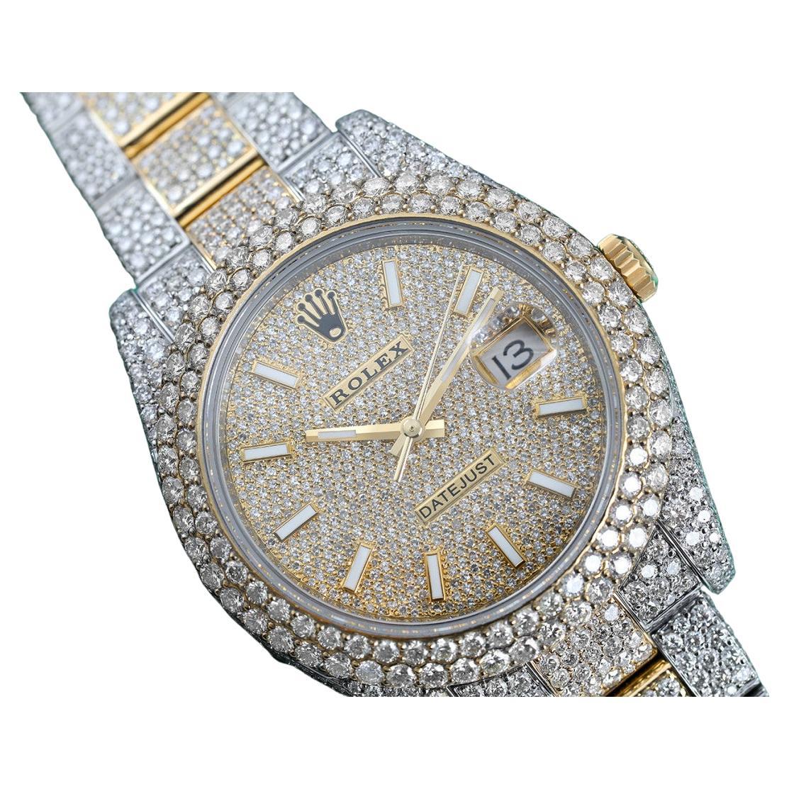 Rolex Datejust II Diamant-Uhr aus Edelstahl und Gelbgold 126303