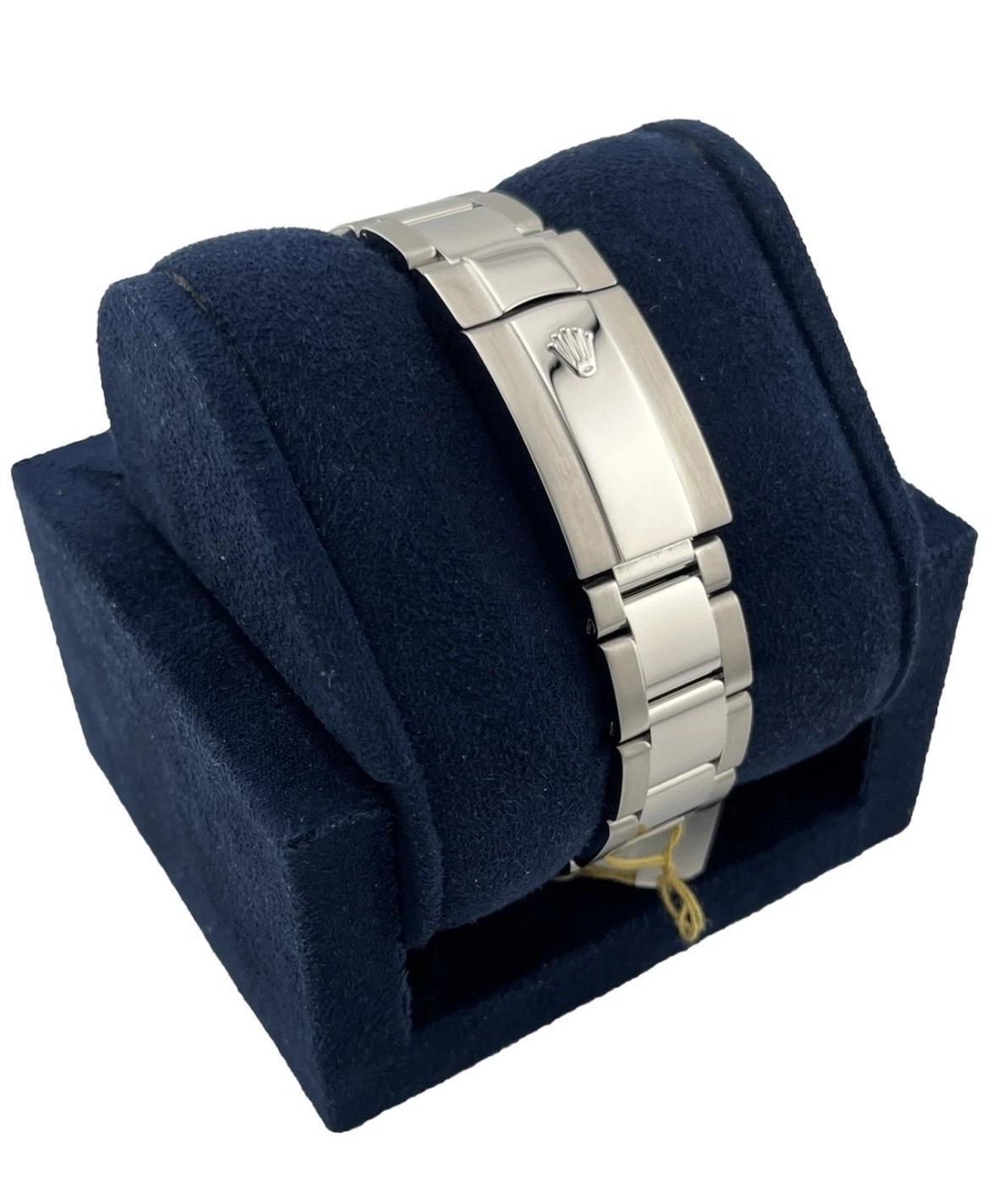 Rolex Datejust II 41MM Factory Blue Dial Watch w/ 2.50ct Diamond Bezel 116300 In Good Condition In Boca Raton, FL