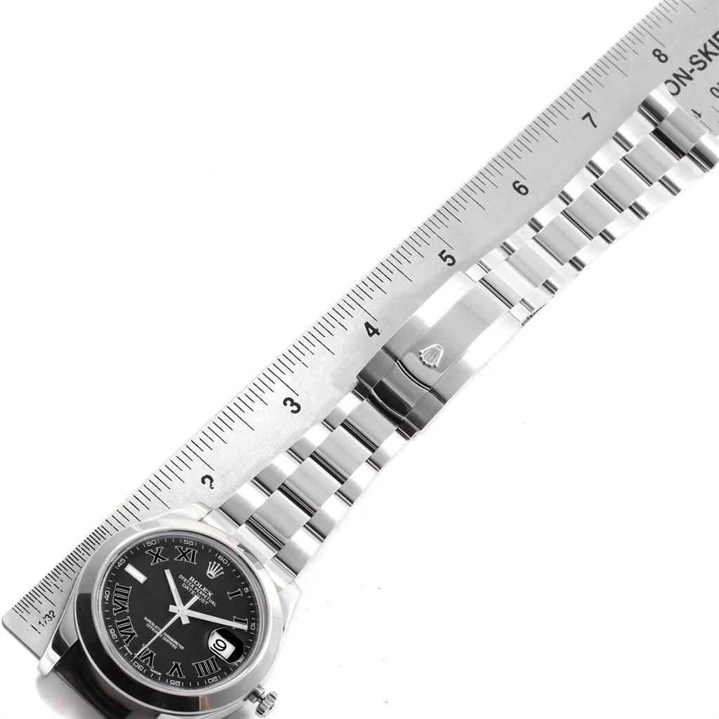 Rolex Datejust II Grey Dial Oyster Bracelet Steel Men's Watch 116300 For Sale 7