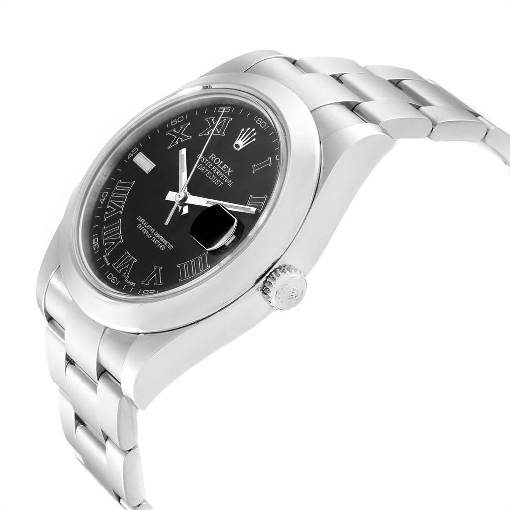 Rolex Datejust II Grey Dial Oyster Bracelet Steel Men's Watch 116300 For Sale 1