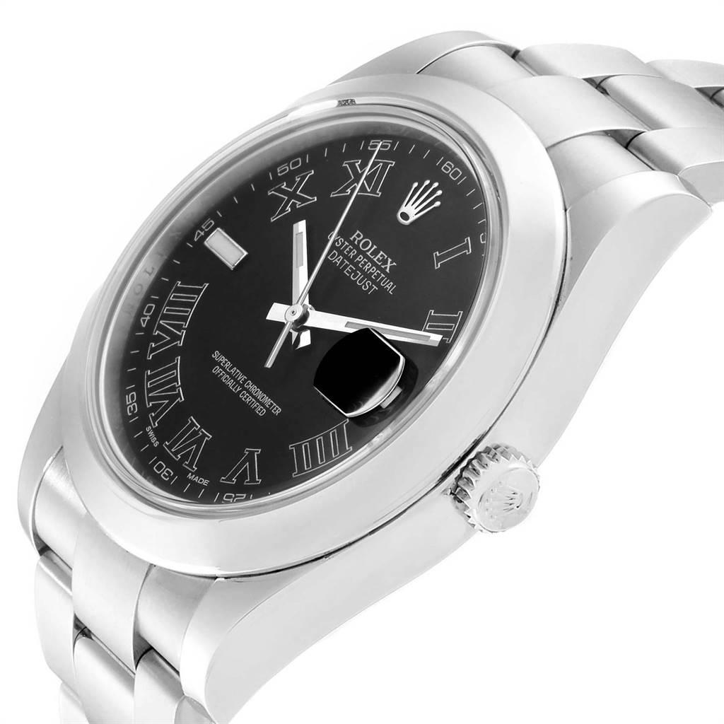 Rolex Datejust II Grey Dial Oyster Bracelet Steel Men's Watch 116300 For Sale 2