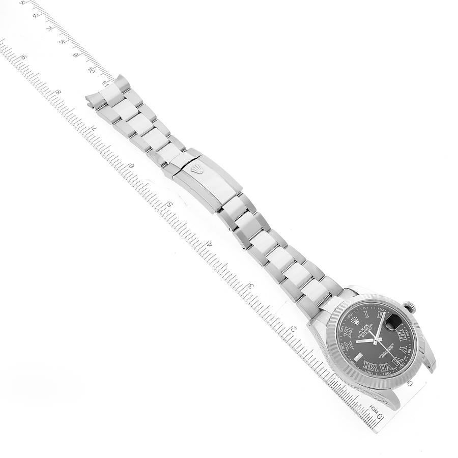 Rolex Datejust II Grey Dial Steel White Gold Mens Watch 116334 For Sale 3