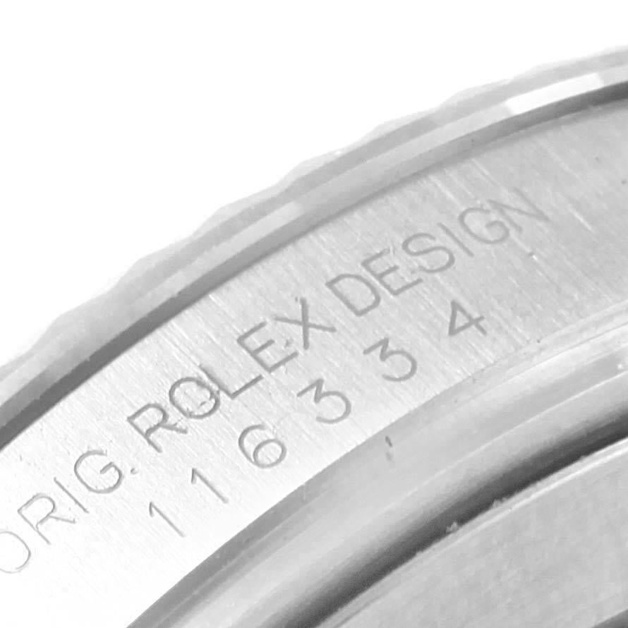Men's Rolex Datejust II Grey Dial Steel White Gold Mens Watch 116334 For Sale