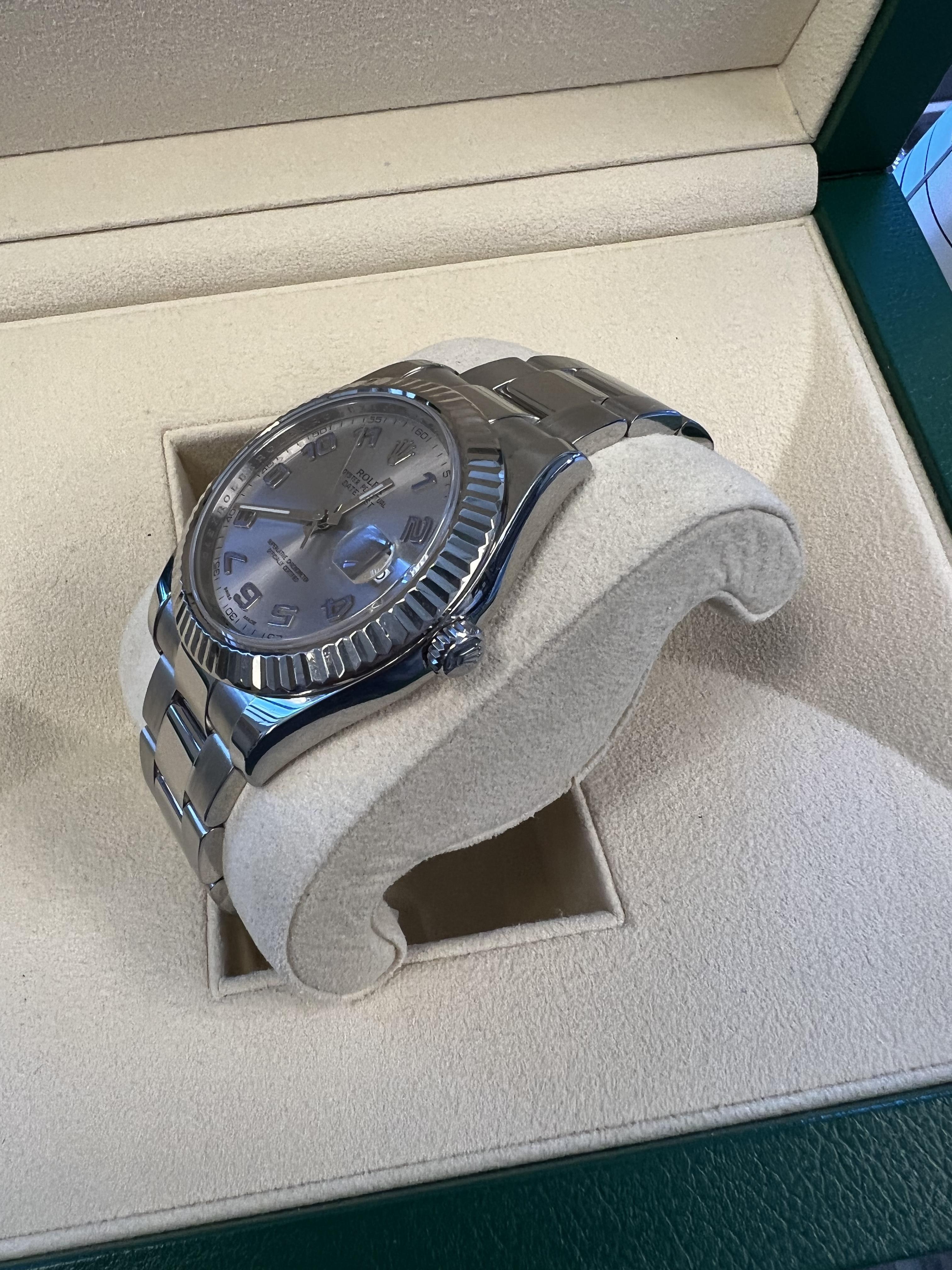 Contemporary Rolex Datejust II 41mm Mint Box and Papers For Sale
