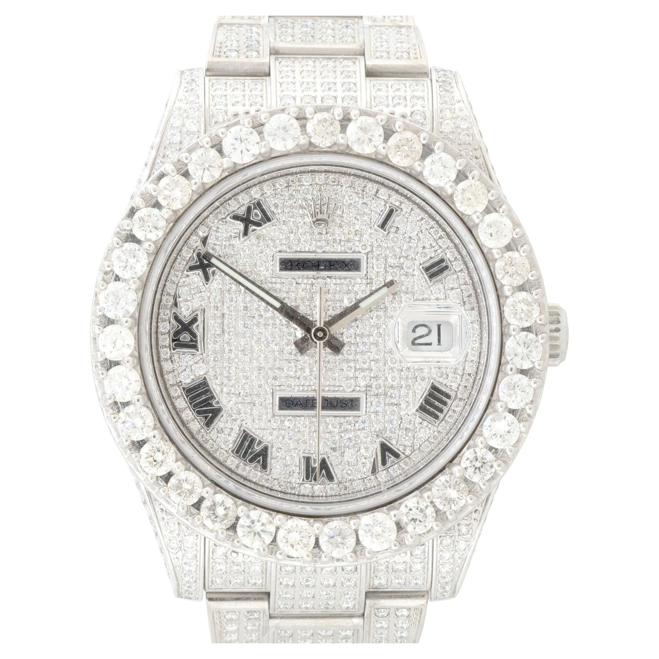Rolex Datejust II Stainless Steel All Diamond Watch