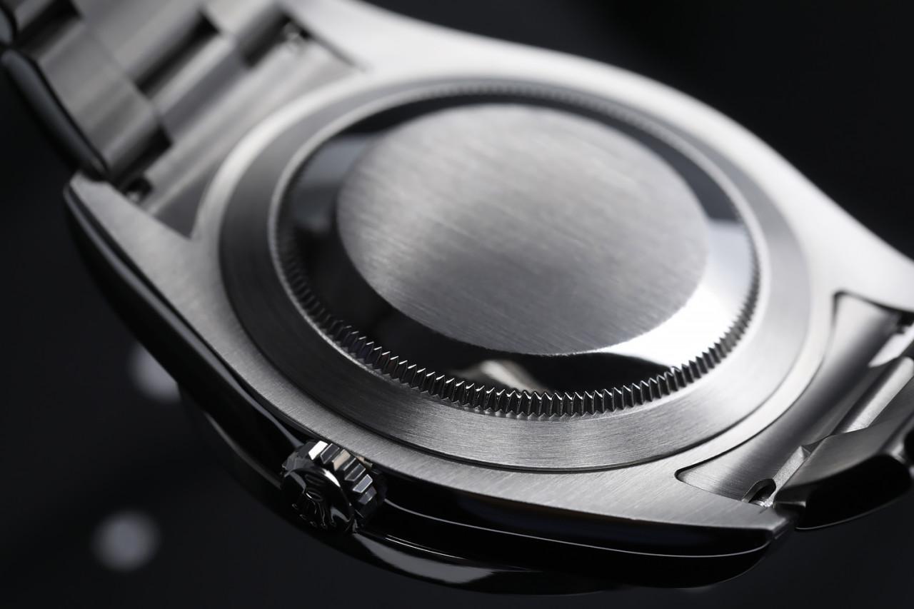 Round Cut Rolex Datejust II Stainless Steel Watch Custom Diamond Bezel 116300 For Sale