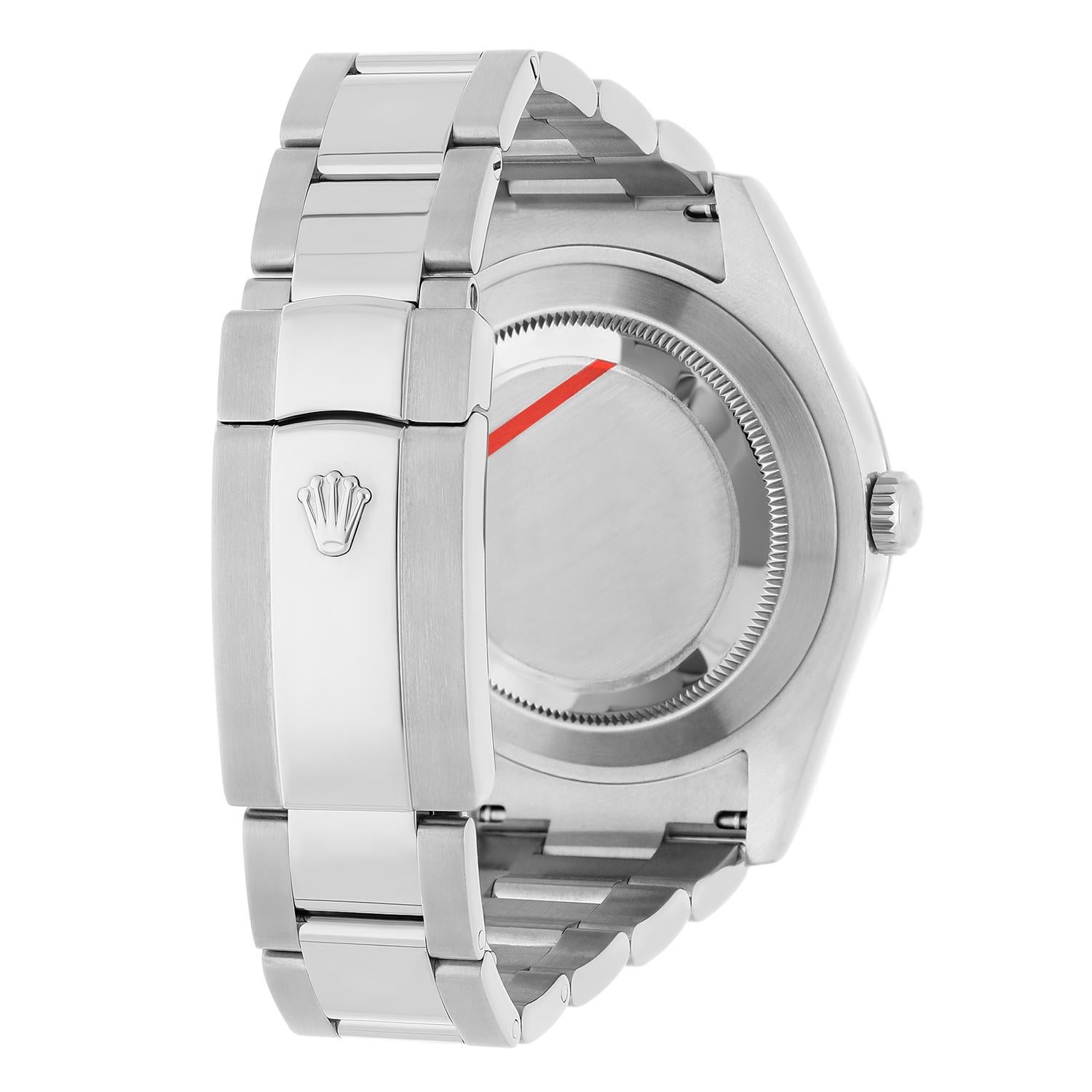 Rolex Datejust II 41mm Steel/18k WG Rhodium Diamond Dial Watch Oyster 116334 3