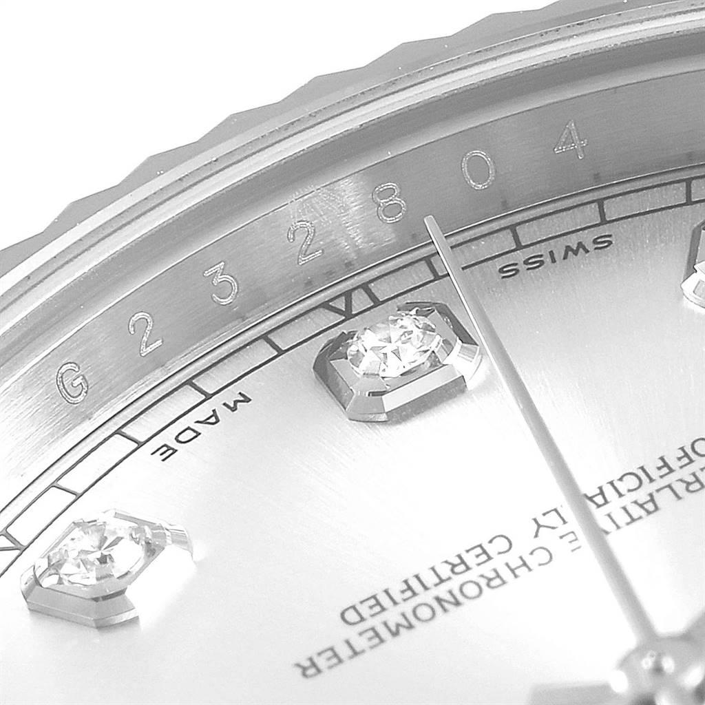 Rolex Datejust II Steel White Gold Diamond Dial Men's Watch 116334 In Excellent Condition For Sale In Atlanta, GA