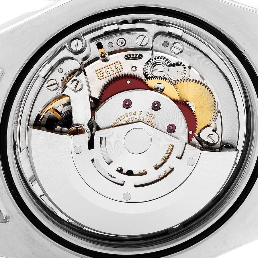 Rolex Datejust II Steel White Gold Diamond Men's Watch 116334 Box Card For Sale 5