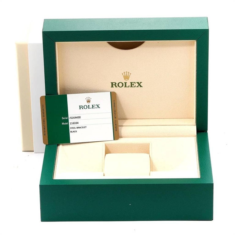 Rolex Datejust II Steel White Gold Men's Watch 116334 Box Card For Sale ...